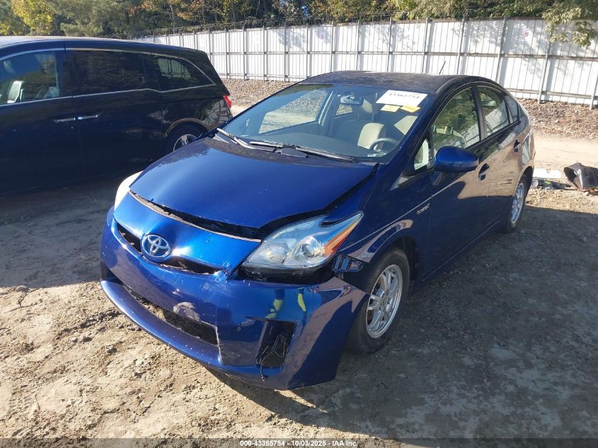 2011 Toyota Prius Three VIN: JTDKN3DU1B1448656 Lot: 43365754