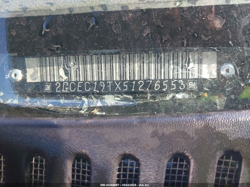 2005 Chevrolet Silverado 1500 Ls VIN: 2GCEC19TX51276553 Lot: 43365837
