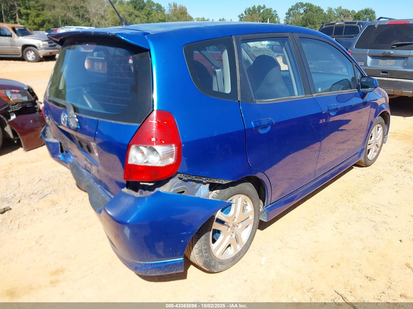 JHMGD38658S062733 2008 HONDA FIT photo no. 4