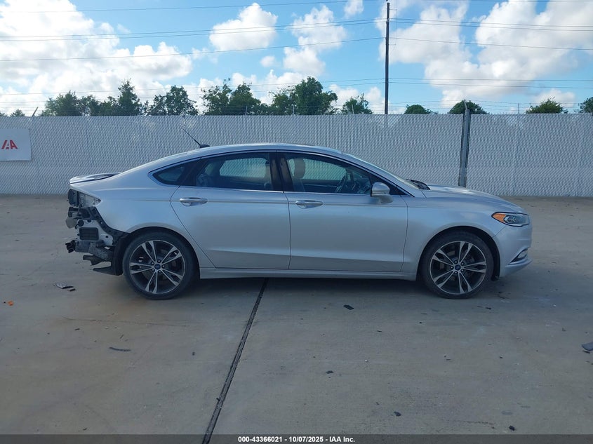 2017 Ford Fusion Titanium VIN: 3FA6P0K90HR162911 Lot: 43366021