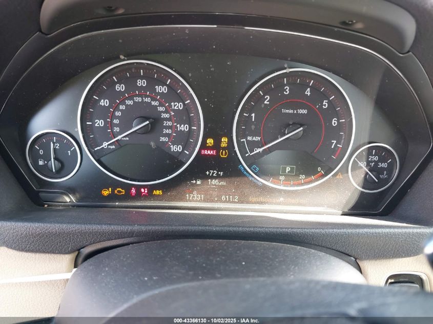 2016 BMW 328I xDrive VIN: WBA8E3G56GNU38524 Lot: 43366130