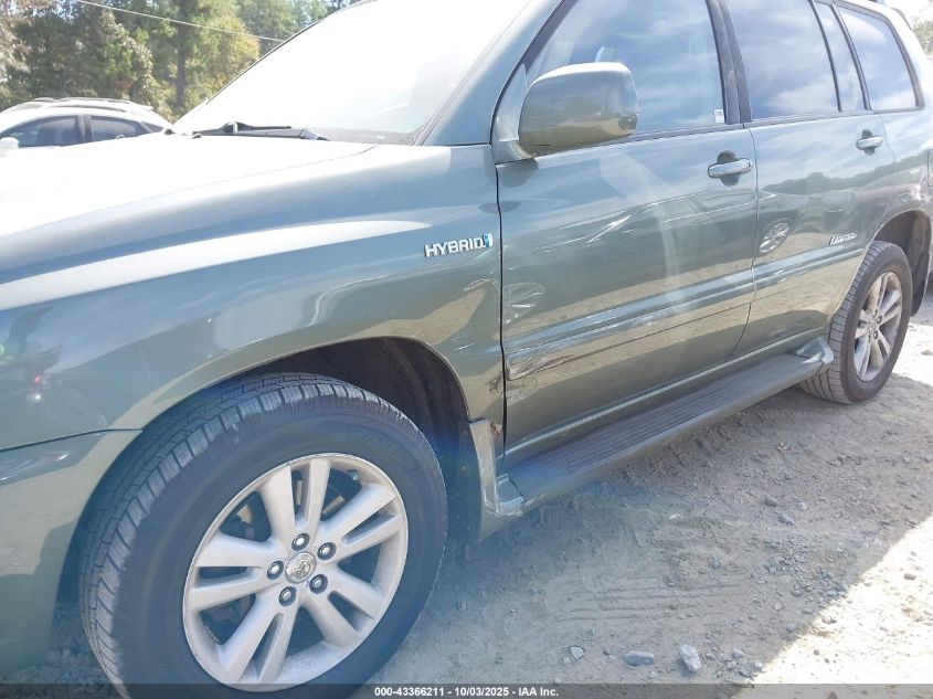2007 Toyota Highlander Hybrid Limited V6 VIN: JTEHW21A870040059 Lot: 43366211