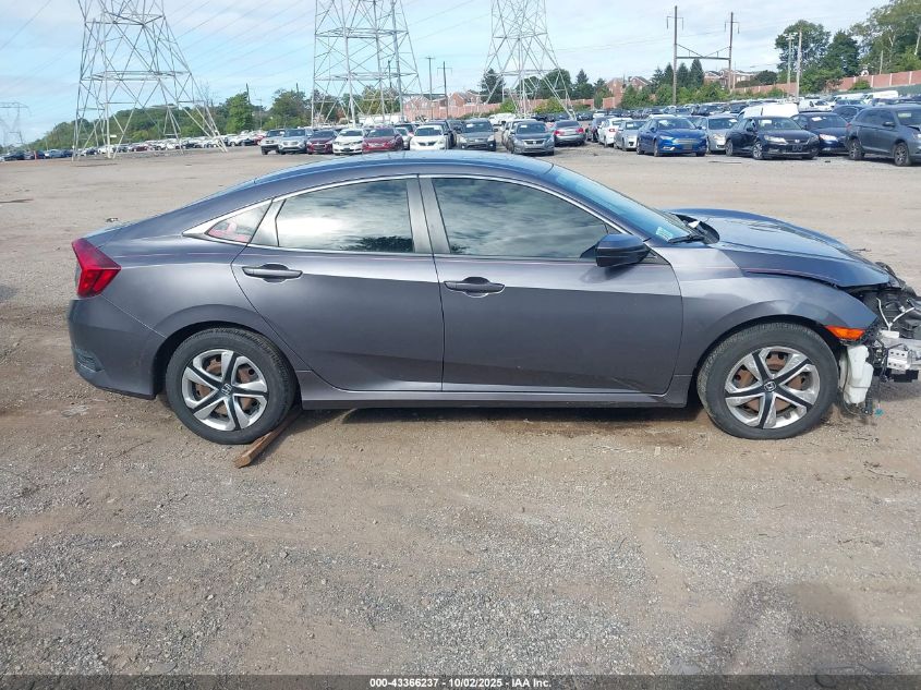 2018 Honda Civic Lx VIN: 2HGFC2F58JH502317 Lot: 43366237