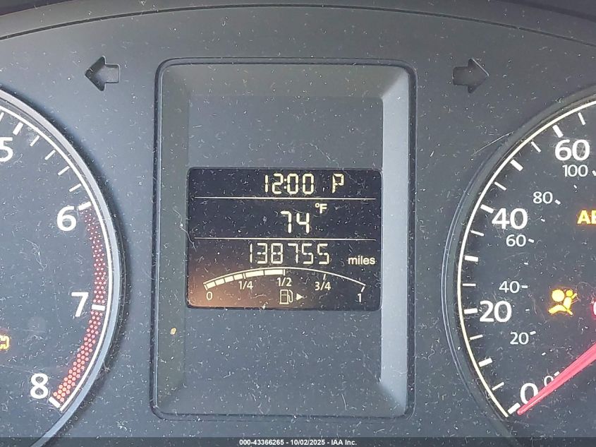 2012 Volkswagen Jetta 2.0L S VIN: 3VW2K7AJ9CM346517 Lot: 43366265