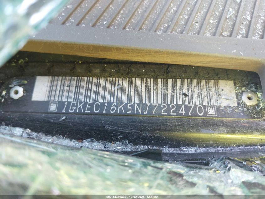 1992 GMC Suburban C1500 VIN: 1GKEC16K5NJ722470 Lot: 43366339
