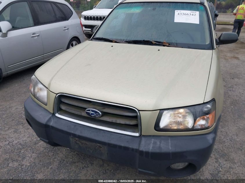 2003 Subaru Forester X VIN: JF1SG63623G772606 Lot: 43366342