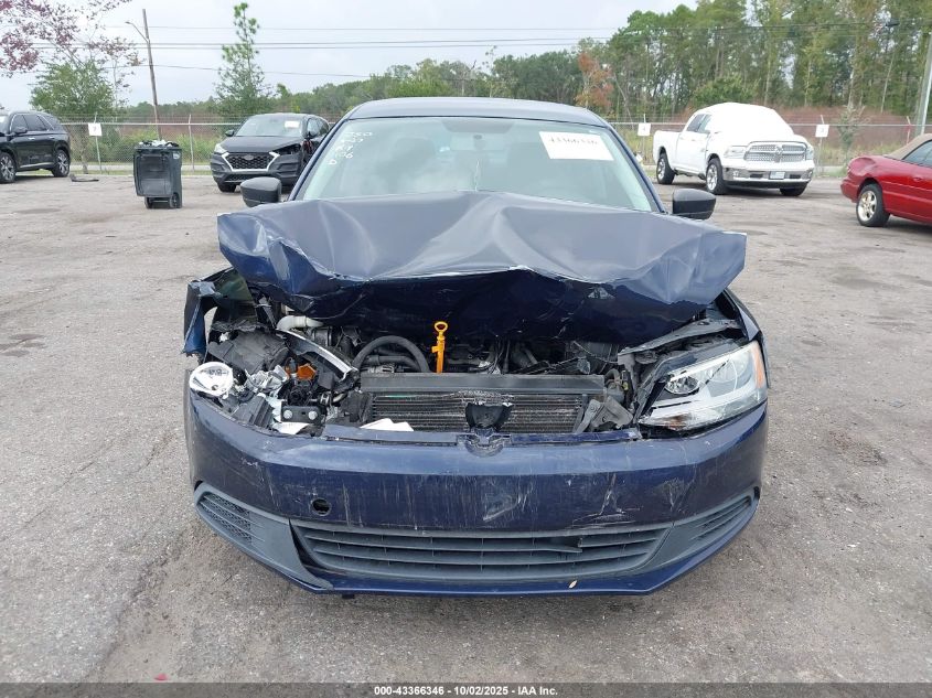 2013 Volkswagen Jetta 2.0L S VIN: 3VW2K7AJ8DM221106 Lot: 43366346