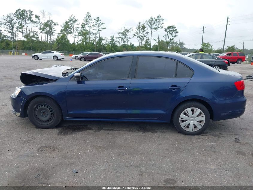 2013 Volkswagen Jetta 2.0L S VIN: 3VW2K7AJ8DM221106 Lot: 43366346