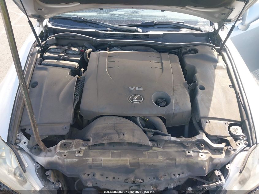 2008 Lexus Is 250 VIN: JTHBK262782063330 Lot: 43366369