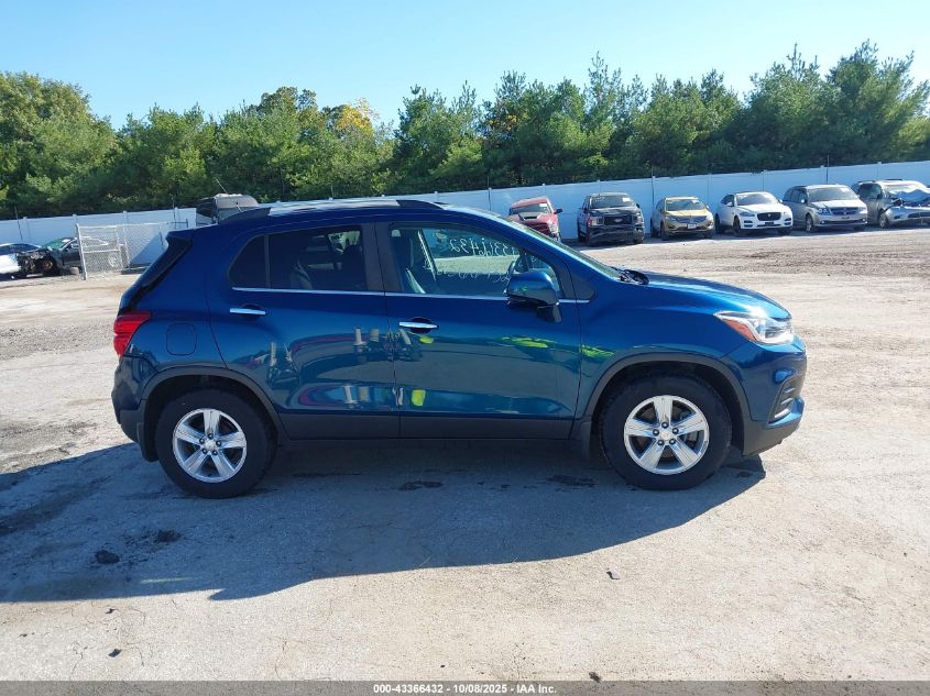 2019 Chevrolet Trax Lt VIN: 3GNCJLSB7KL395317 Lot: 43366432