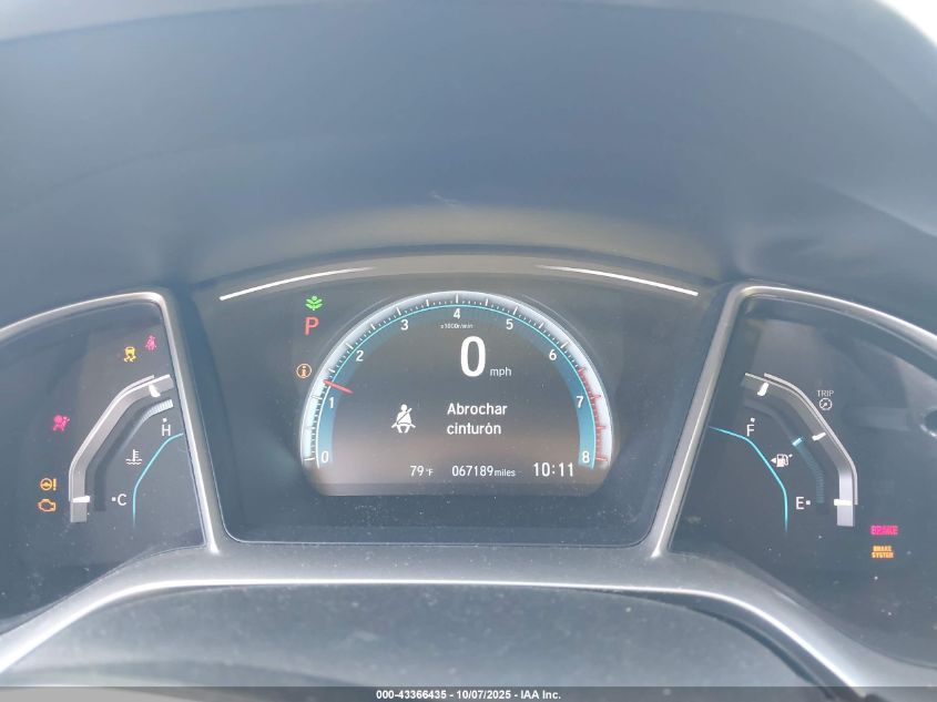 2016 Honda Civic Ex-T VIN: 19XFC1F3XGE222720 Lot: 43366435