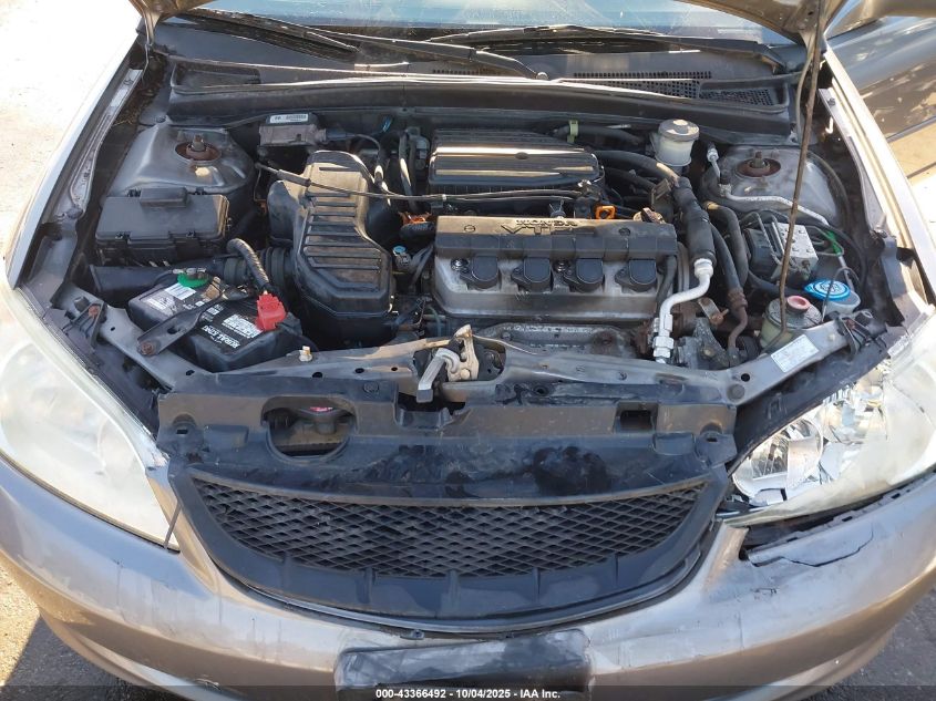 2005 Honda Civic Ex VIN: 1HGEM22025L021085 Lot: 43366492