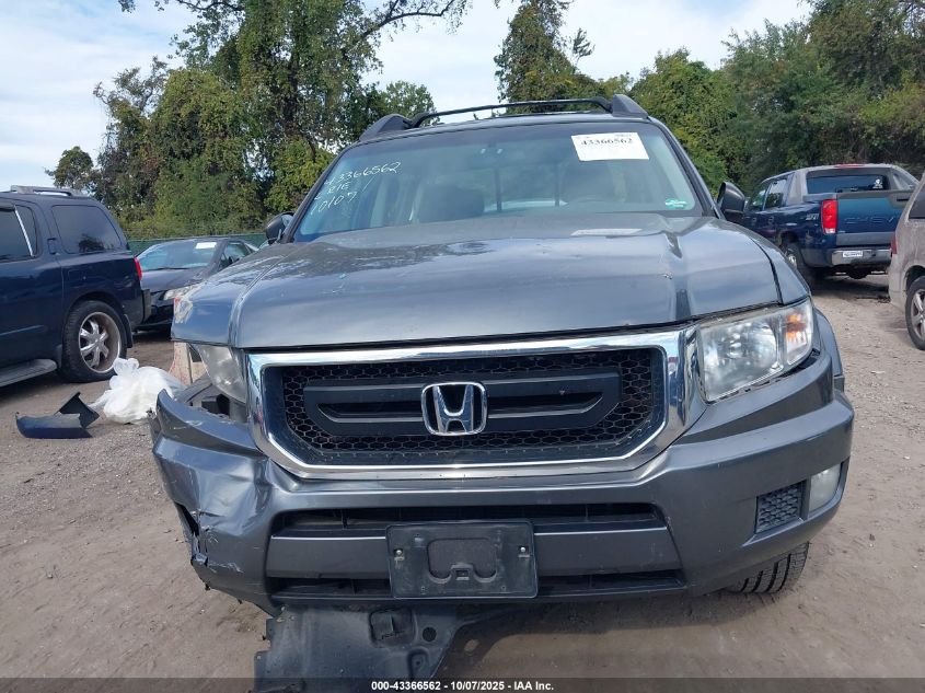 2010 Honda Ridgeline Rt VIN: 5FPYK1F21AB005469 Lot: 43366562