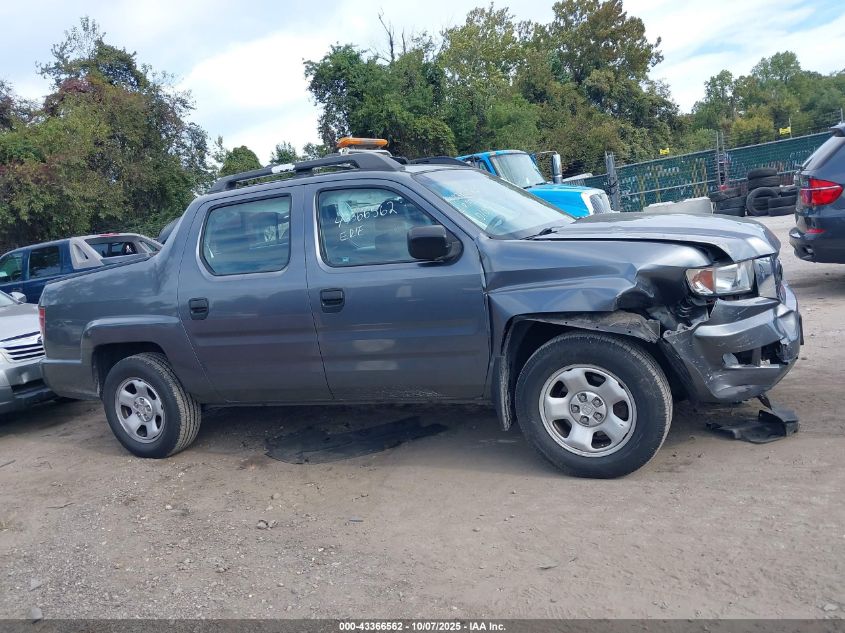 2010 Honda Ridgeline Rt VIN: 5FPYK1F21AB005469 Lot: 43366562