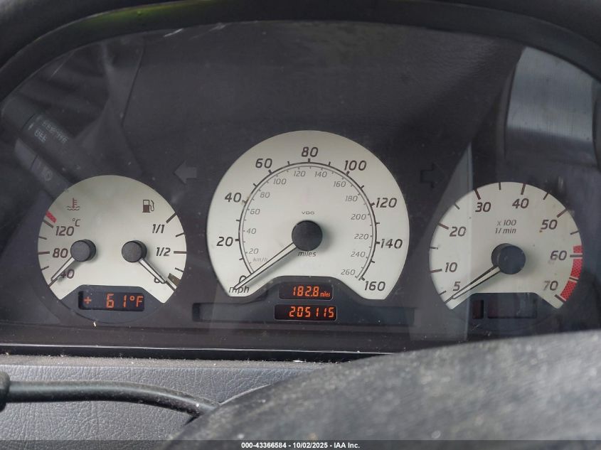 2000 Mercedes-Benz C 230 Kompressor VIN: WDBHA24G8YA821547 Lot: 43366584