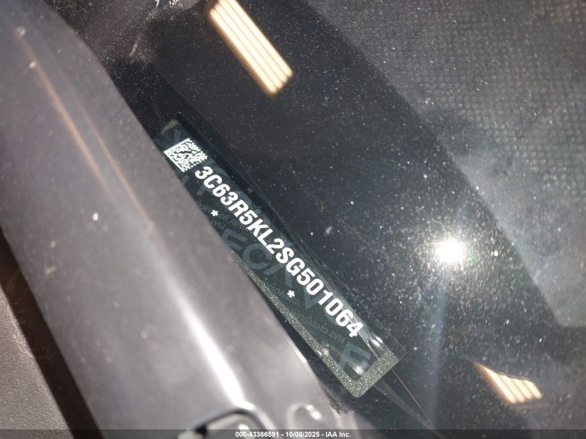 2025 Ram 2500 Laramie 4X4 8' Box VIN: 3C63R5KL2SG501064 Lot: 43366591