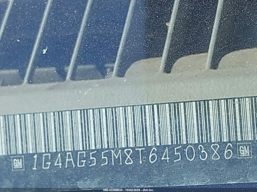 1996 Buick Century Special/Custom/Limited VIN: 1G4AG55M8T6450386 Lot: 43366634