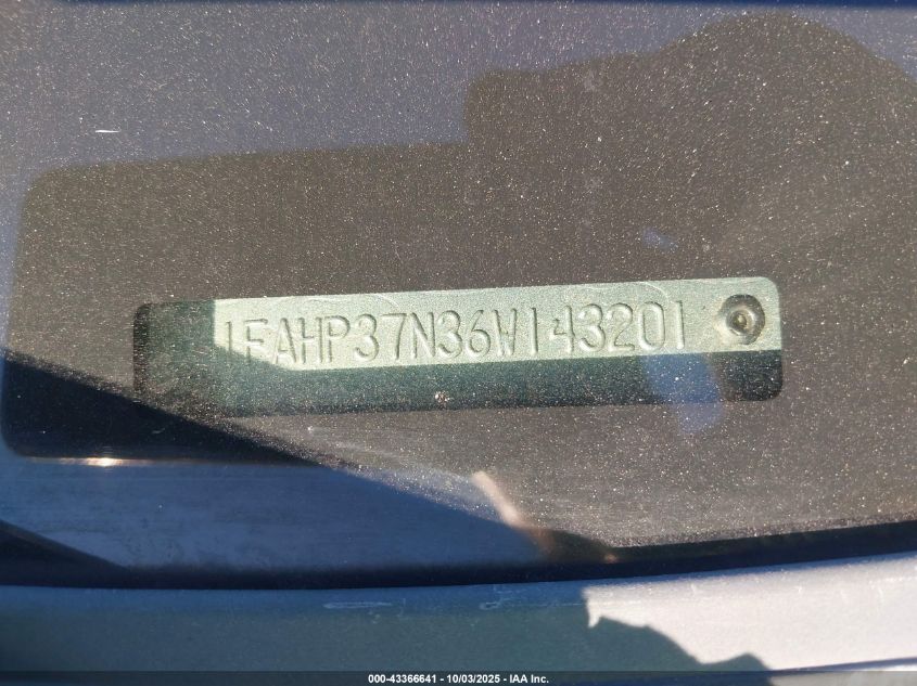 2006 Ford Focus Zx5 VIN: 1FAHP37N36W143201 Lot: 43366641