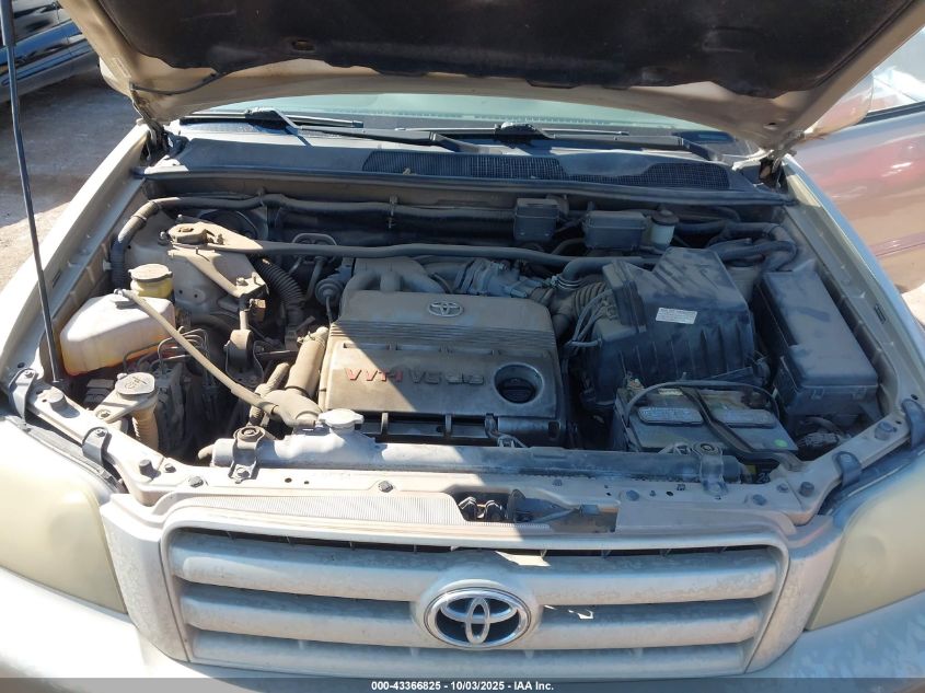 2005 Toyota Highlander Limited V6 VIN: JTEDP21A950074195 Lot: 43366825