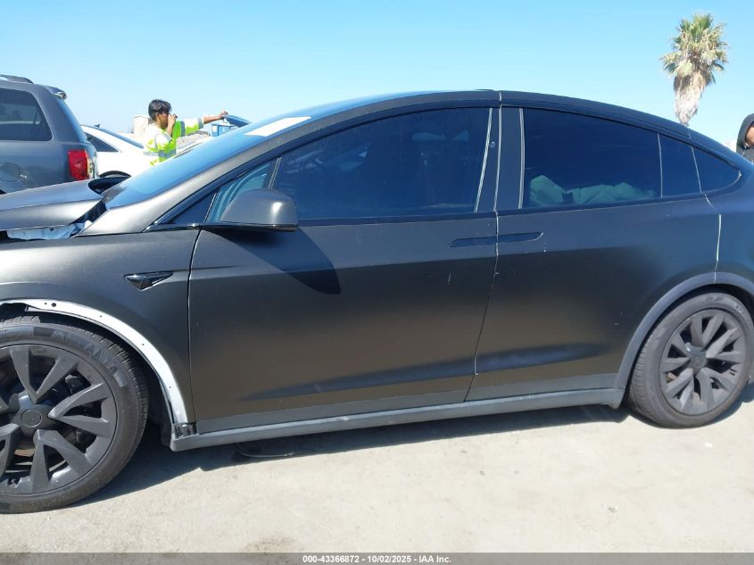 2022 Tesla Model X Dual Motor All-Wheel Drive VIN: 7SAXCAE58NF350410 Lot: 43366872