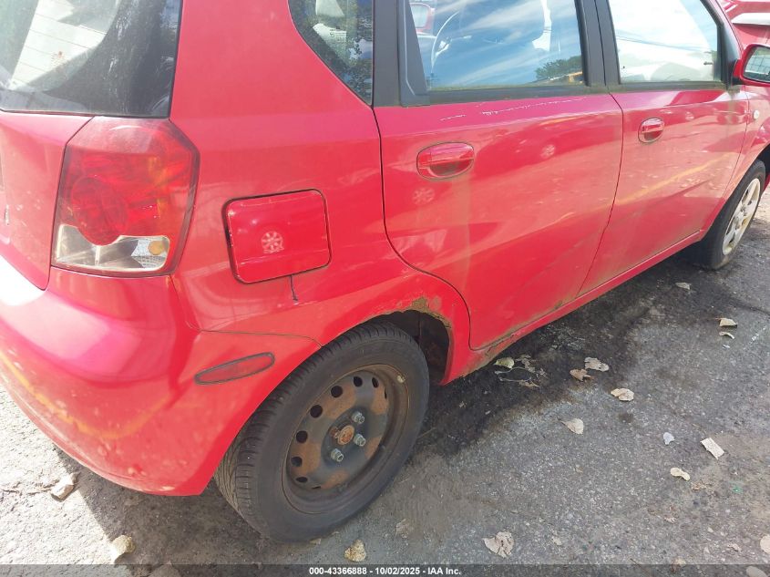 2005 Chevrolet Aveo Special Value VIN: KL1TD62665B495670 Lot: 43366888