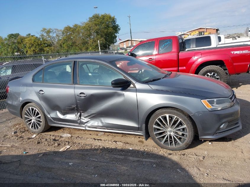 2016 Volkswagen Jetta 1.8T Sport VIN: 3VWD17AJ1GM227281 Lot: 43366958