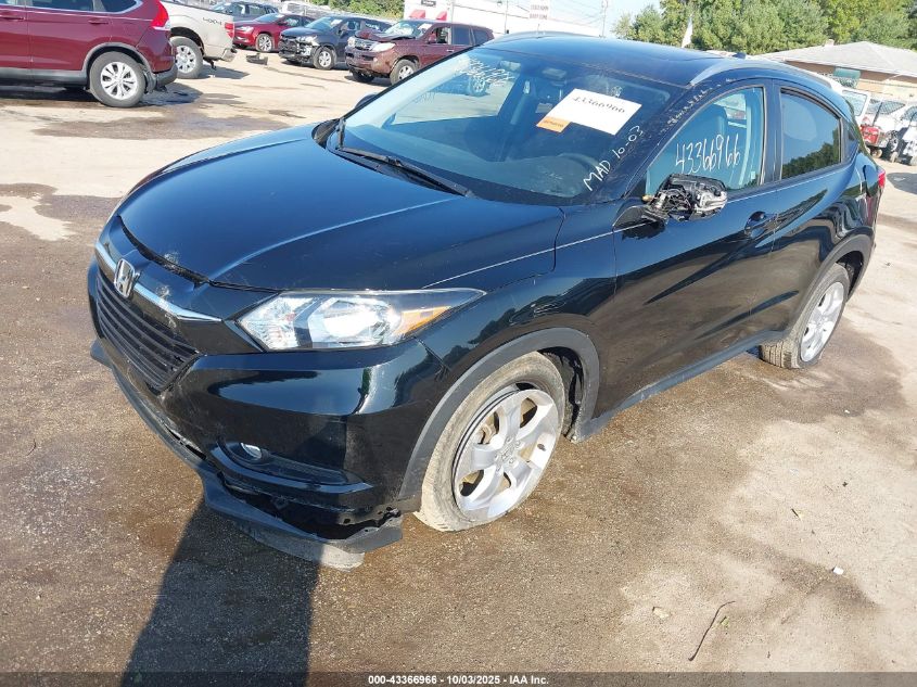 2016 Honda Hr-V Ex-L VIN: 3CZRU6H75GM701201 Lot: 43366966