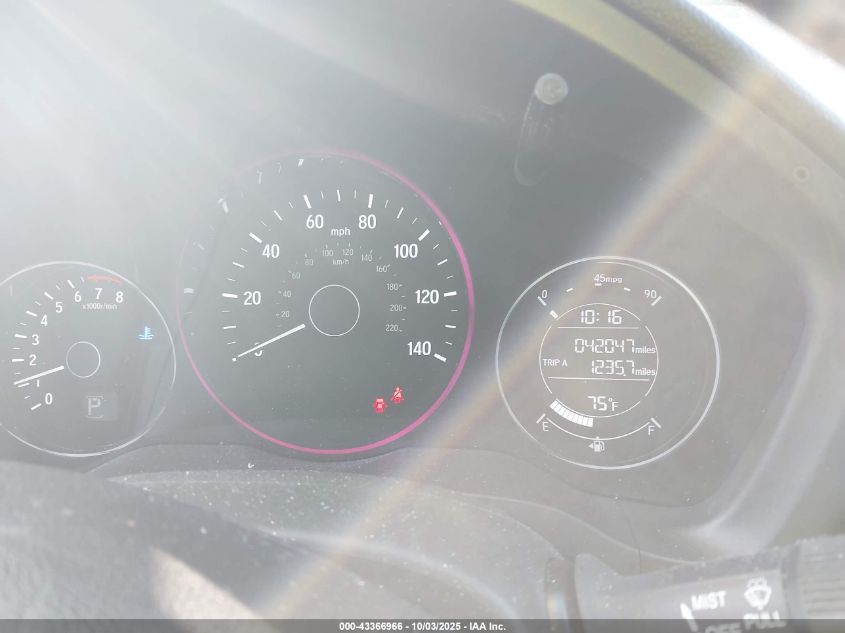 2016 Honda Hr-V Ex-L VIN: 3CZRU6H75GM701201 Lot: 43366966