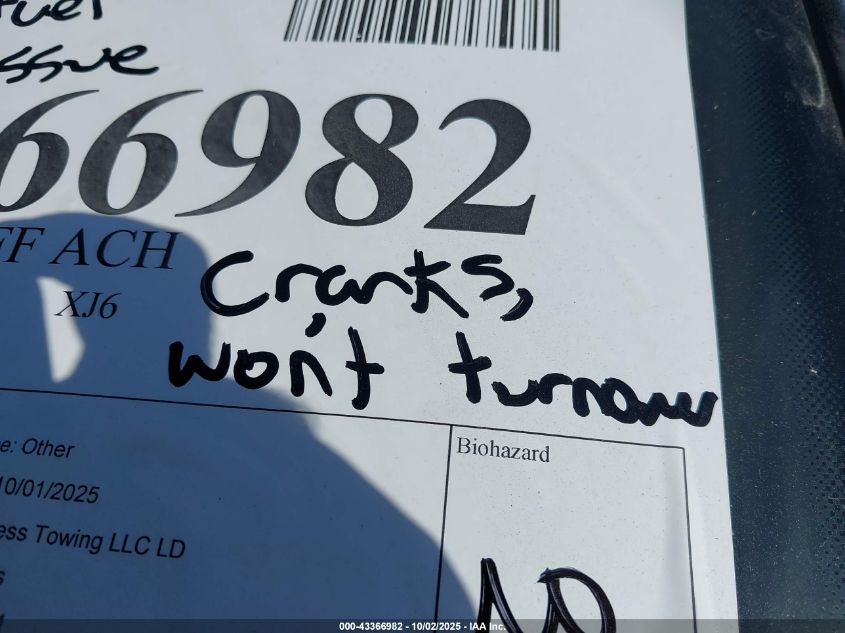 1990 Jaguar Xj6 Sovereign VIN: SAJHY1747LC591166 Lot: 43366982