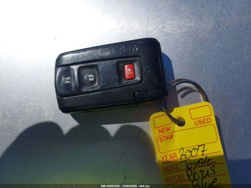 2007 Toyota Prius VIN: JTDKB20U277681037 Lot: 43367025