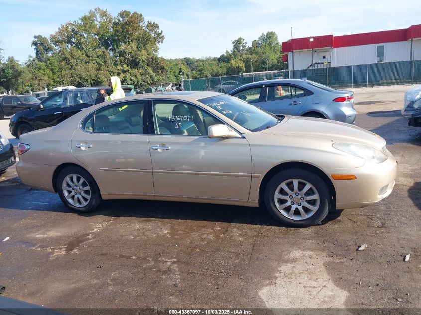 2002 Lexus Es 300 VIN: JTHBF30G220031516 Lot: 43367097