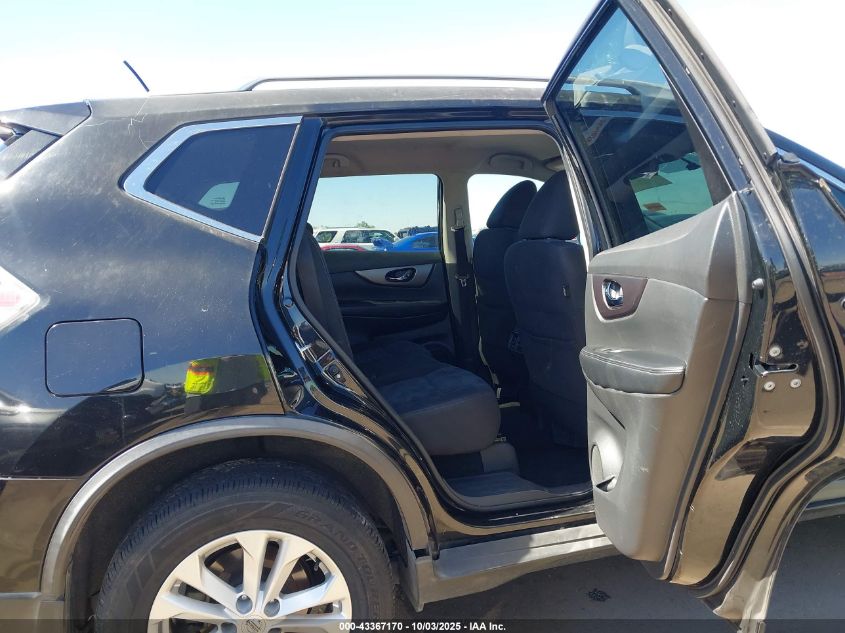 2016 Nissan Rogue Sv VIN: KNMAT2MT6GP697218 Lot: 43367170