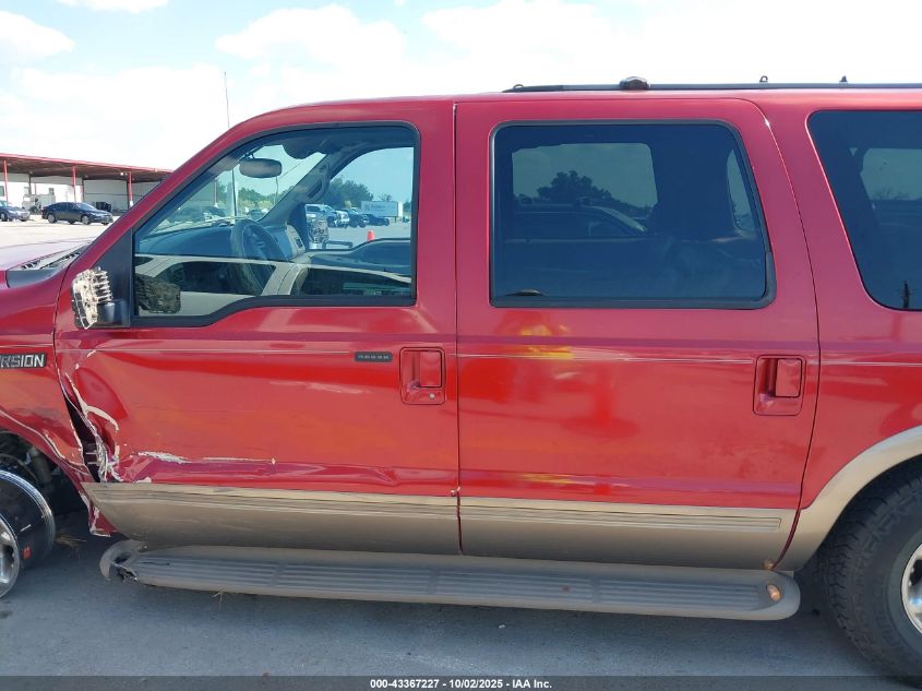 2000 Ford Excursion Limited VIN: 1FMNU42S1YEB54226 Lot: 43367227