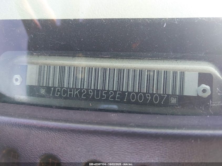 2002 Chevrolet Silverado 2500Hd Ls VIN: 1GCHK29U52E100907 Lot: 43367324