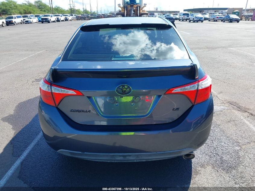 2016 Toyota Corolla Le VIN: 5YFBURHEXGP437375 Lot: 43367396