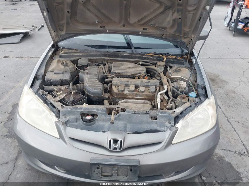 2004 Honda Civic Ex VIN: 2HGES26744H510449 Lot: 43367399