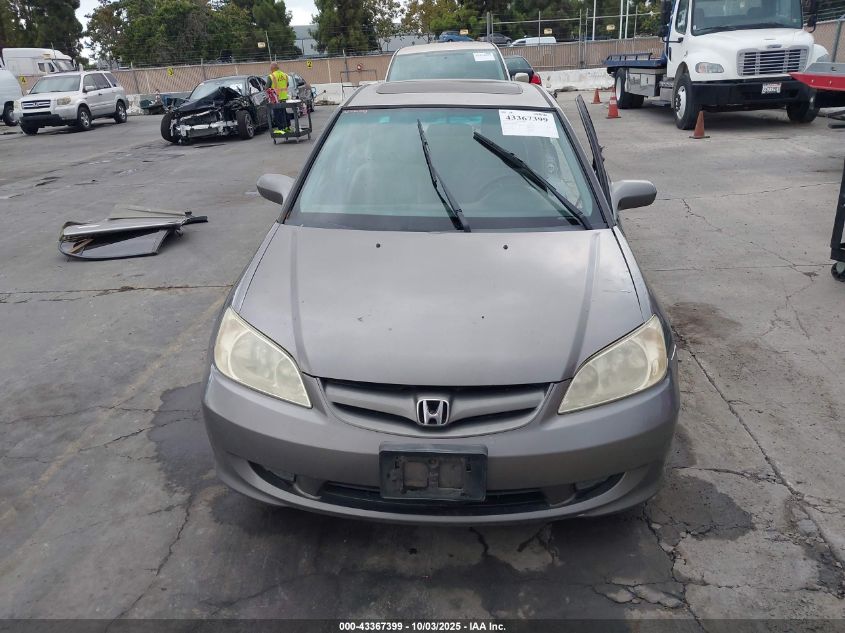 2004 Honda Civic Ex VIN: 2HGES26744H510449 Lot: 43367399