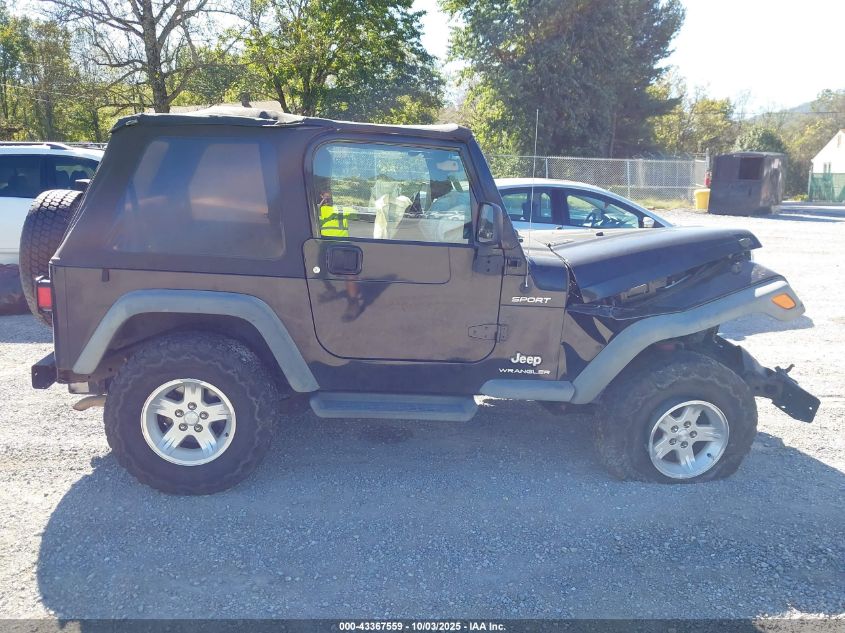 2006 Jeep Wrangler Sport VIN: 1J4FA49S56P707558 Lot: 43367559