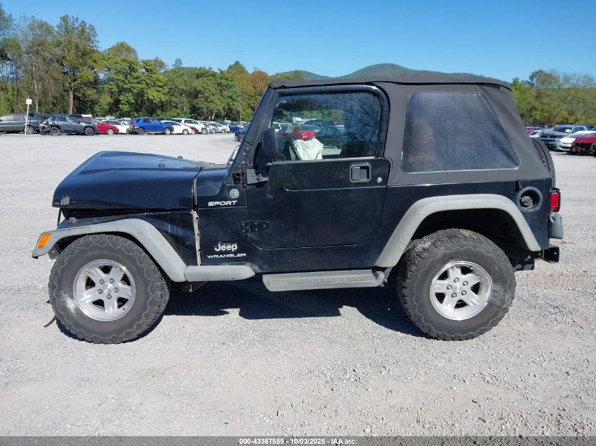2006 Jeep Wrangler Sport VIN: 1J4FA49S56P707558 Lot: 43367559
