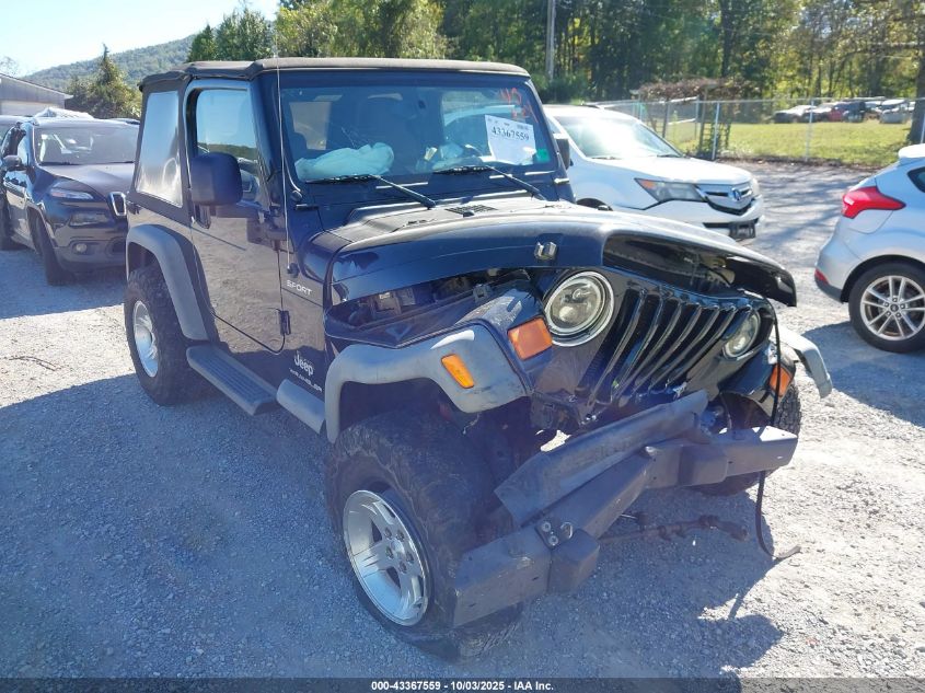 2006 Jeep Wrangler Sport VIN: 1J4FA49S56P707558 Lot: 43367559