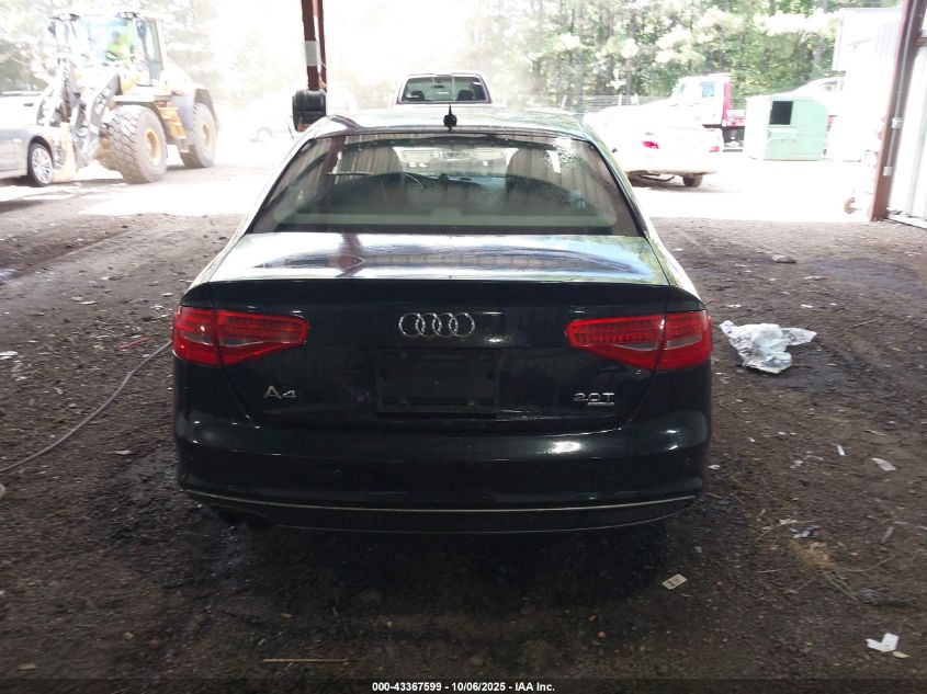 2014 Audi A4 2.0T Premium VIN: WAUKFAFL8EN014542 Lot: 43367599