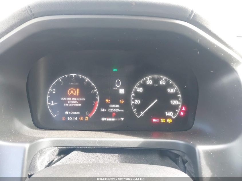 2025 Honda Odyssey Ex-L VIN: 5FNRL6H68SB057500 Lot: 43367826