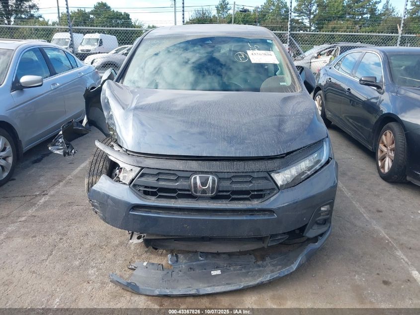 2025 Honda Odyssey Ex-L VIN: 5FNRL6H68SB057500 Lot: 43367826