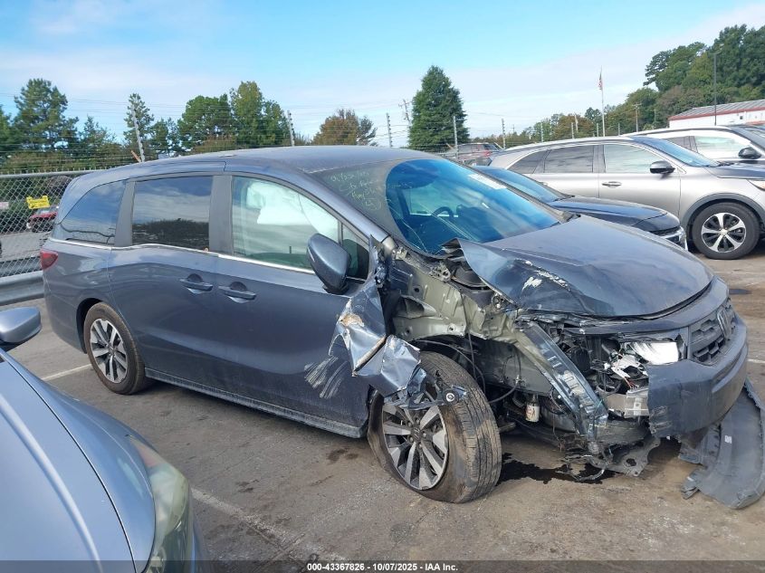 2025 Honda Odyssey Ex-L VIN: 5FNRL6H68SB057500 Lot: 43367826