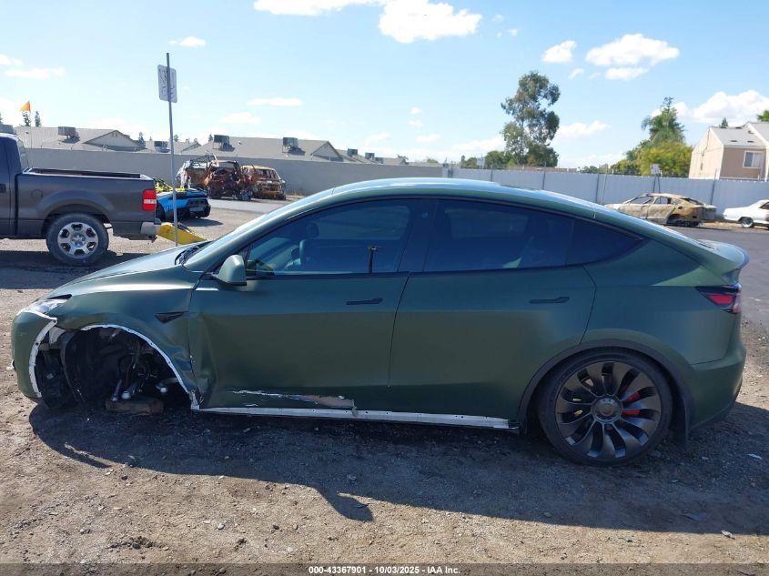 2023 Tesla Model Y Performance Dual Motor All-Wheel Drive VIN: 7SAYGDEF2PF659649 Lot: 43367901