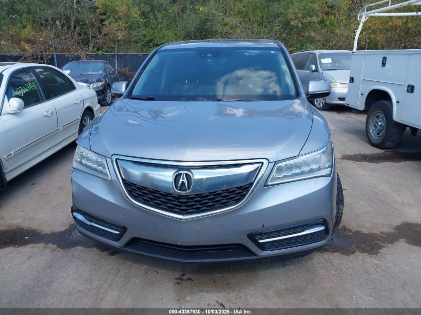 2016 Acura Mdx Technology Acurawatch Plus Packages/Technology Package VIN: 5FRYD4H40GB013461 Lot: 43367930