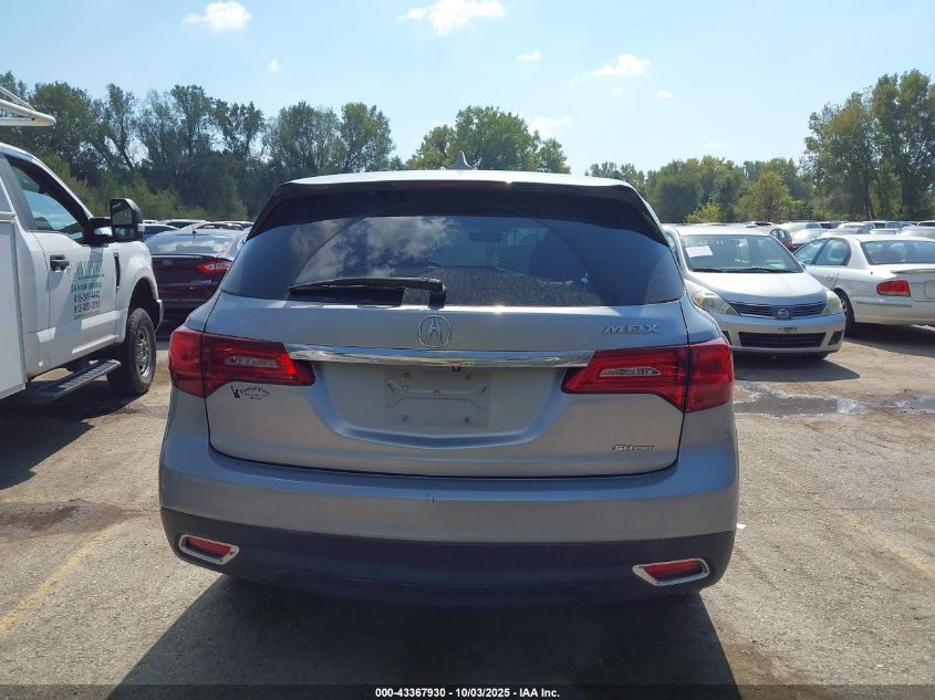 2016 Acura Mdx Technology Acurawatch Plus Packages/Technology Package VIN: 5FRYD4H40GB013461 Lot: 43367930