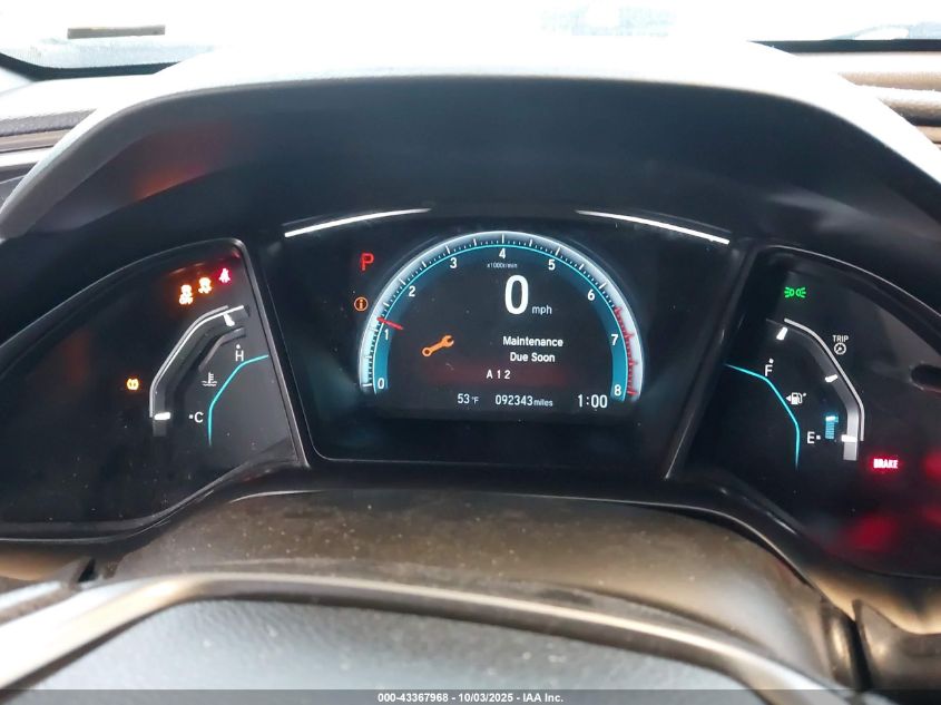 2018 Honda Civic Ex VIN: SHHFK7H54JU422917 Lot: 43367968