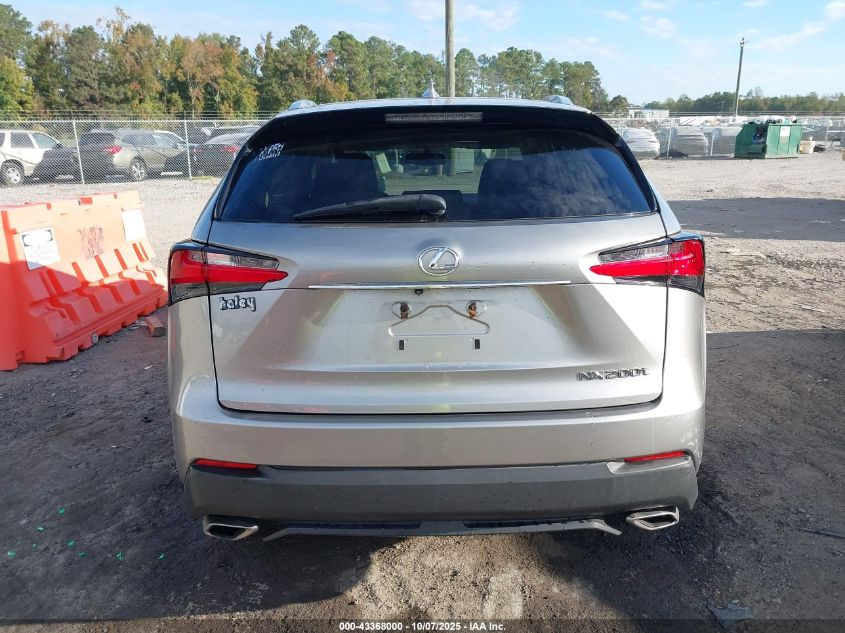 2015 Lexus Nx 200T VIN: JTJYARBZ2F2000432 Lot: 43368000
