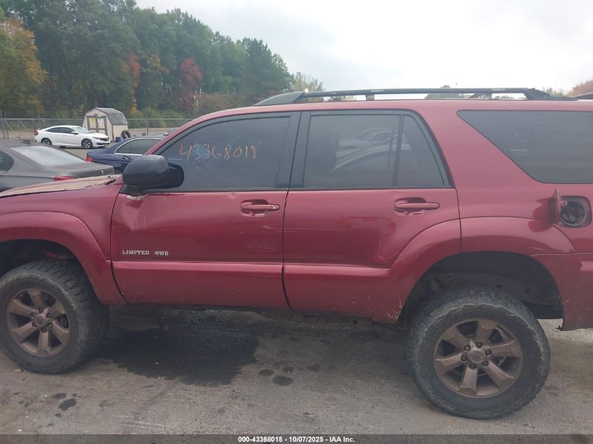 2006 Toyota 4Runner Limited V8 VIN: JTEBT17RX68029361 Lot: 43368018